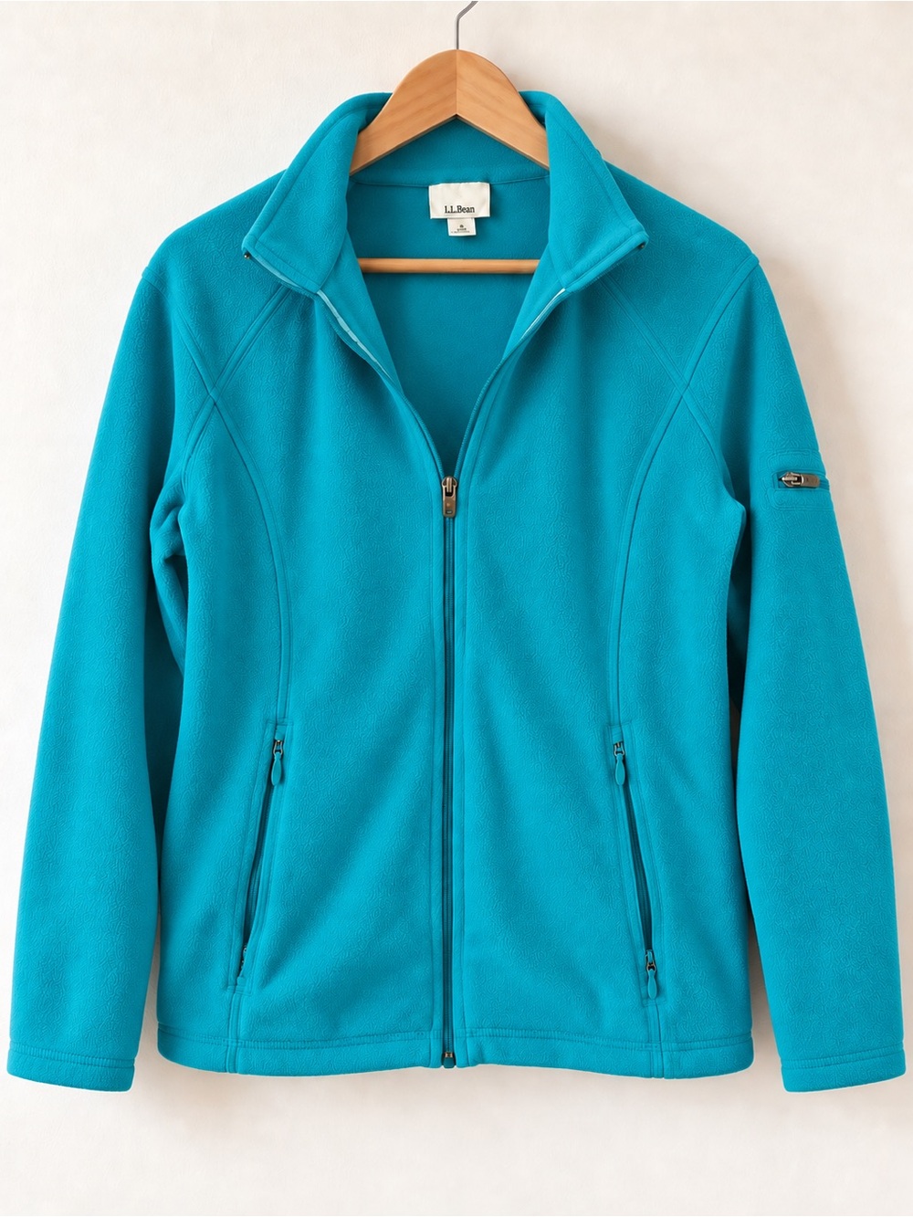 L.L. Bean Women's Teal Full-Zip Fleece Jacket